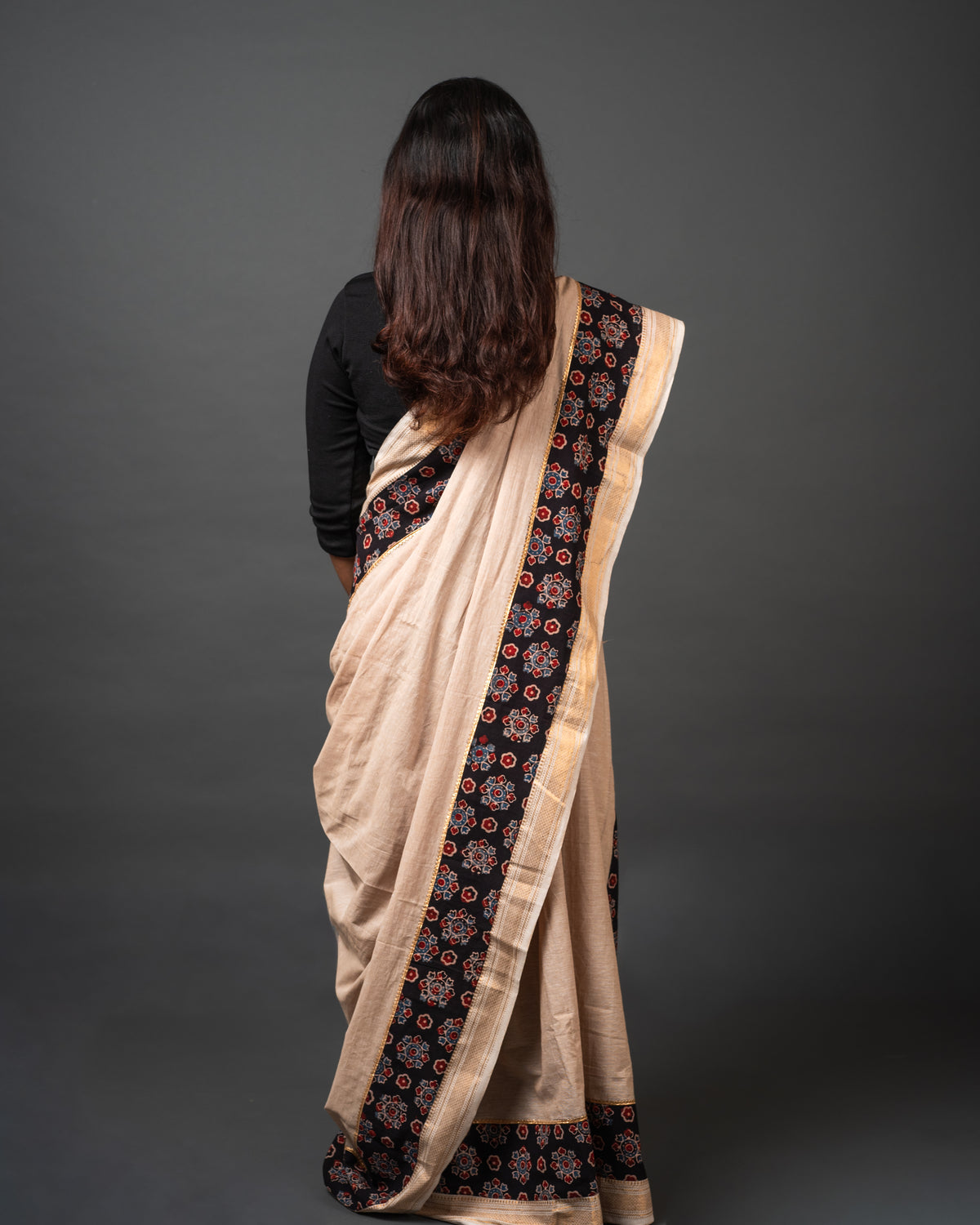 Ajrakh South Cotton Saree