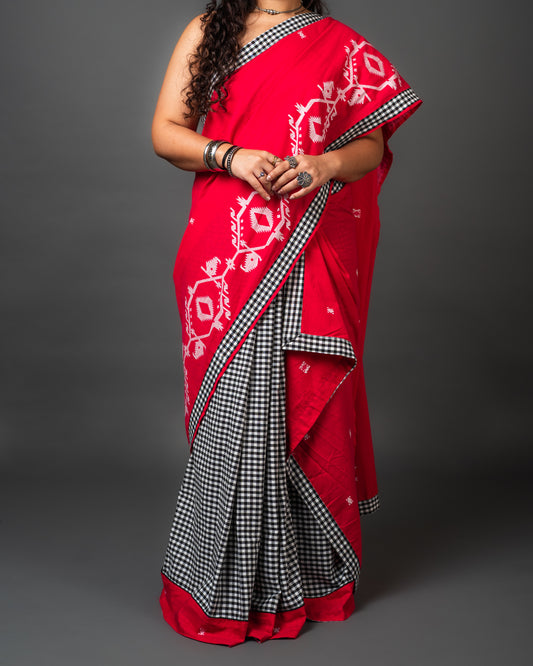Mekhela Style Two-Piece Saree 01