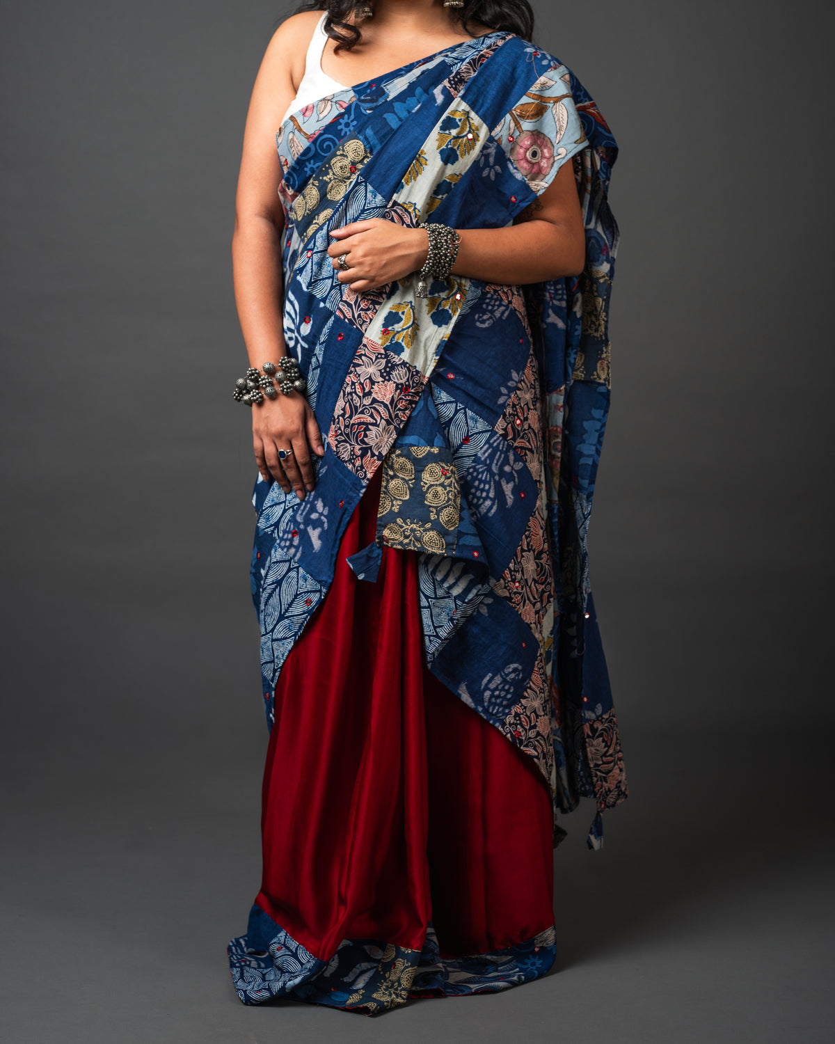 Mekhela Style Two-Piece Saree 02