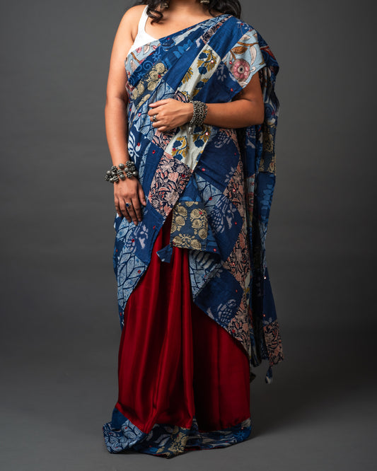 Mekhela Style Two-Piece Saree 02