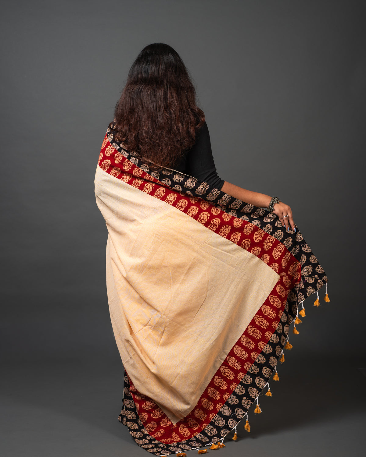 Jaipuri Block Print Saree 02