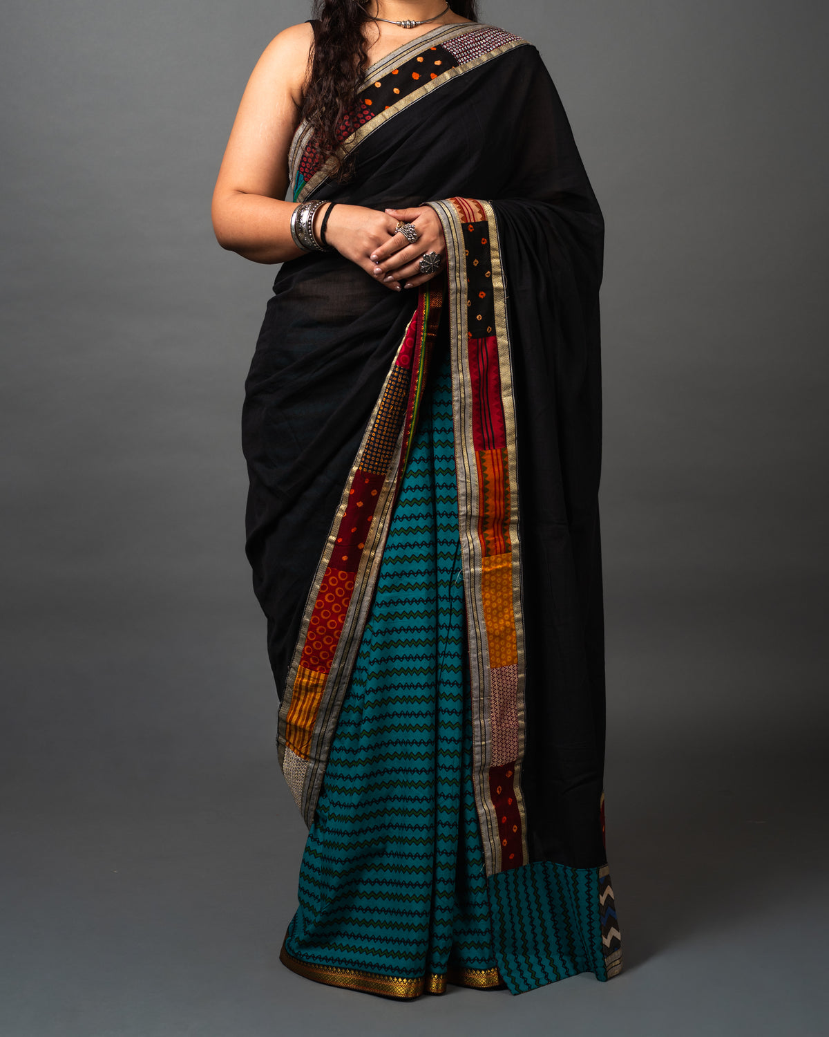 Cotton Patch Work Saree