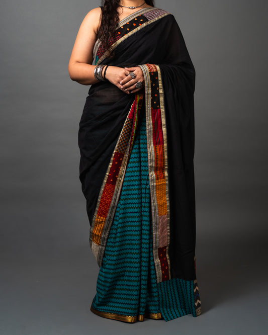 Cotton Patch Work Saree
