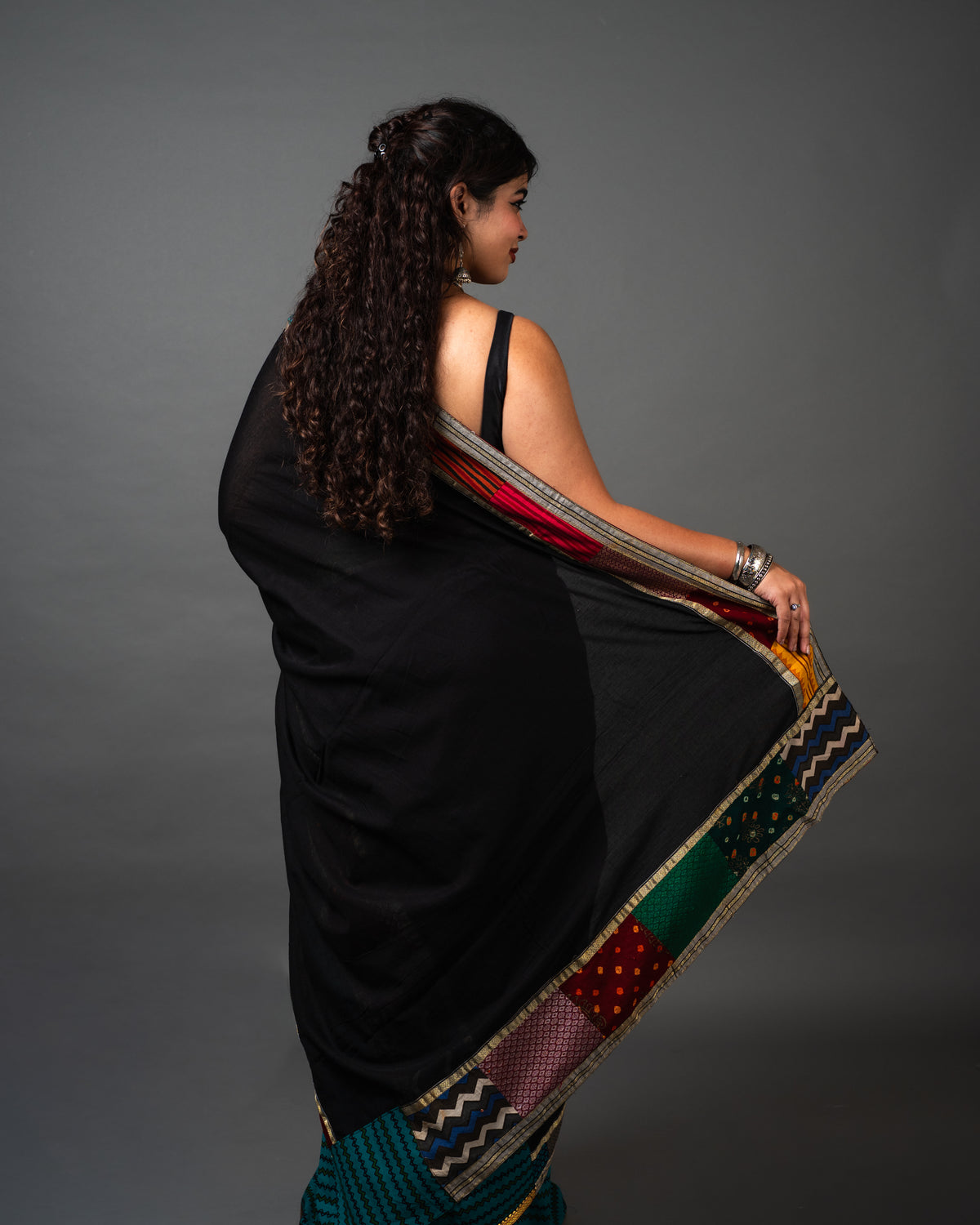 Cotton Patch Work Saree